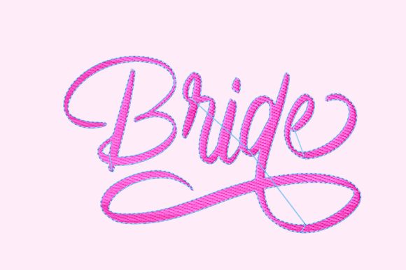 Bride Lettering Embroidery Design Review