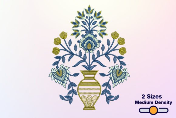 Floral Pot Embroidery Design Review