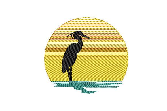 Heron Sunset Embroidery Review