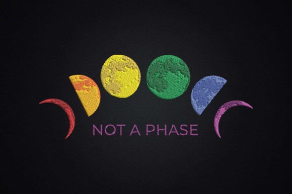 Not a Phase Moon Pride Embroidery Review
