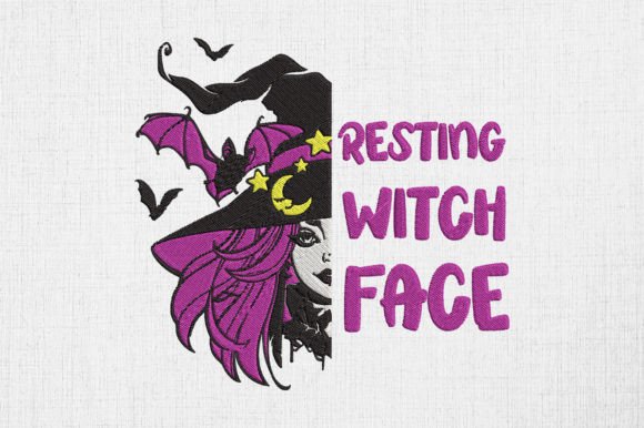 Resting Witch Face Embroidery Review