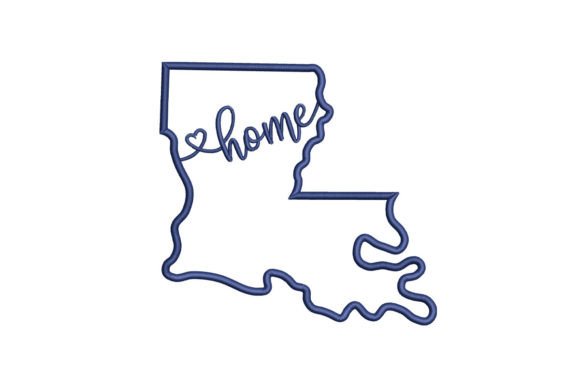 Review: Louisiana USA State Embroidery Design