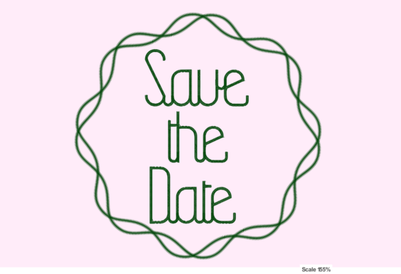 Save the Date with Waving Frame